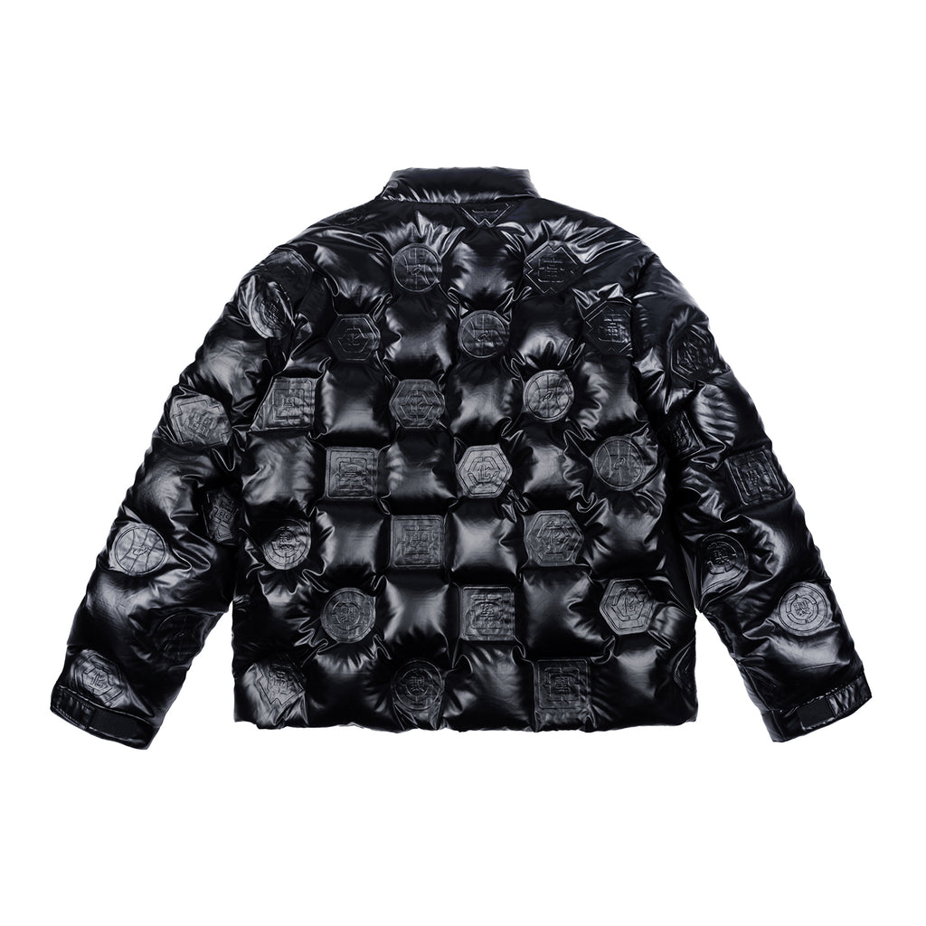 Louis Vuitton Monogram Flower Leather Down Jacket